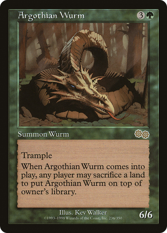 Argothian Wurm [Urza's Saga] - The Mythic Store | 24h Order Processing