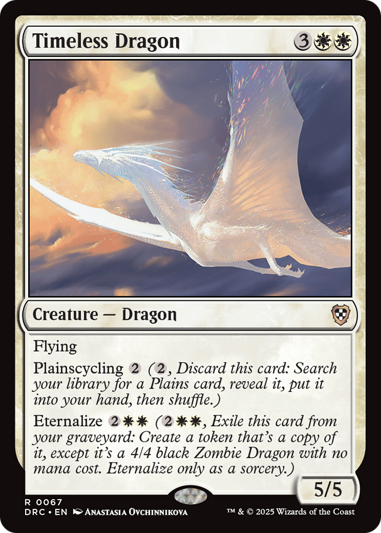 Timeless Dragon [Aetherdrift Commander] - The Mythic Store | 24h Order Processing