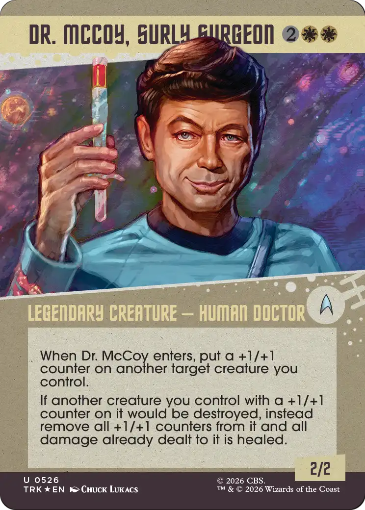 Dr. McCoy, Surly Surgeon (Showcase) (Surge Foil) [Star Trek] - The Mythic Store | 24h Order Processing