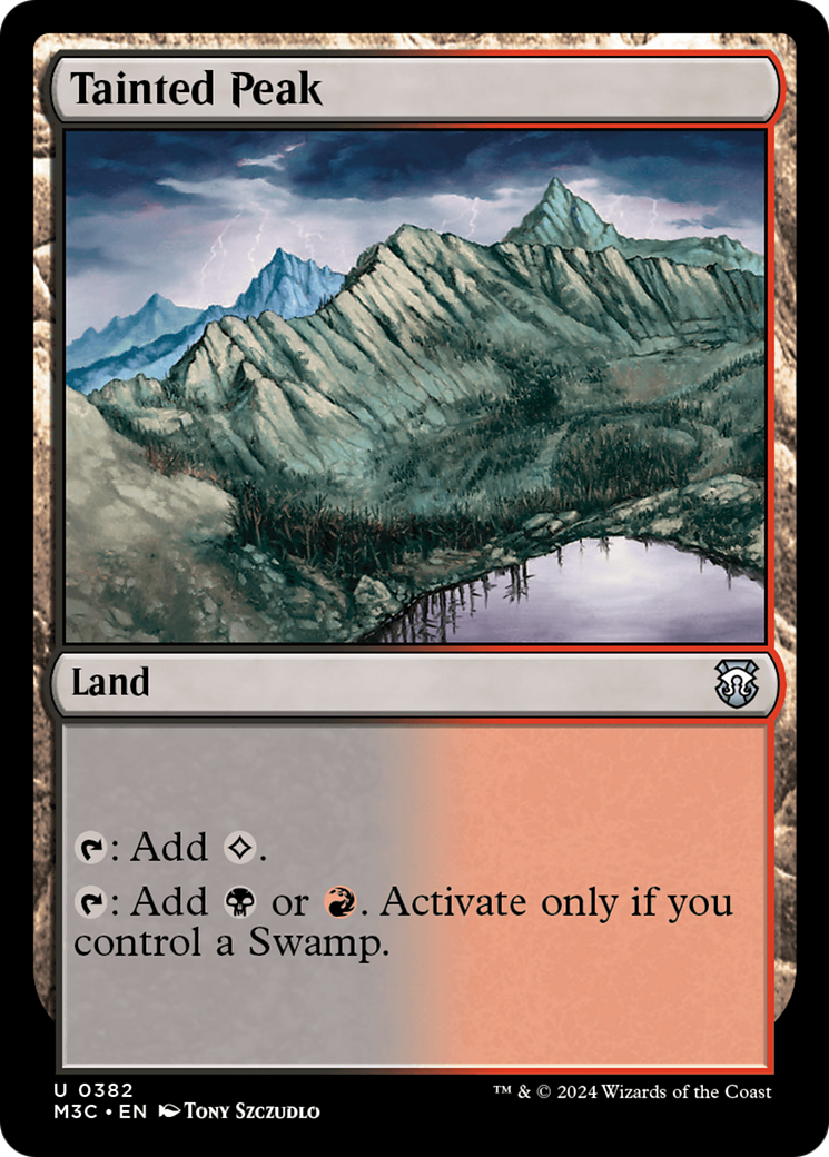 Tainted Peak (Ripple Foil) [Modern Horizons 3 Commander] - The Mythic Store | 24h Order Processing