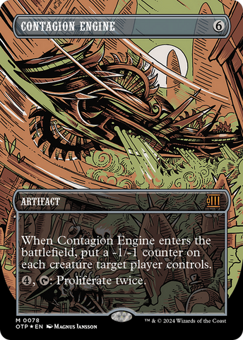 Contagion Engine (Textured Foil) [Outlaws of Thunder Junction: Breaking News] - The Mythic Store | 24h Order Processing