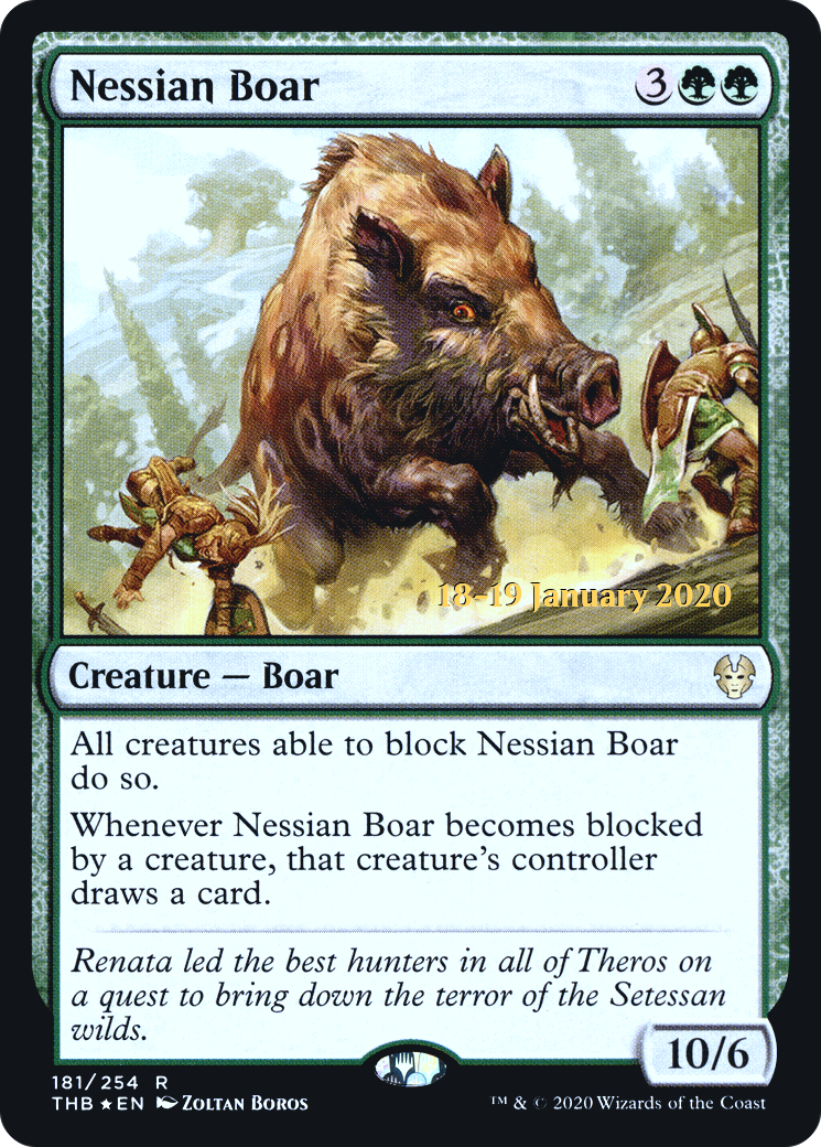 Nessian Boar [Theros Beyond Death Prerelease Promos] - The Mythic Store | 24h Order Processing