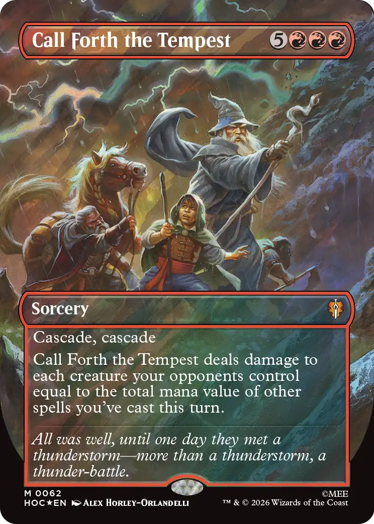 Call Forth the Tempest (Borderless) (Surge Foil) [The Hobbit: Eternal-Legal] - The Mythic Store | 24h Order Processing