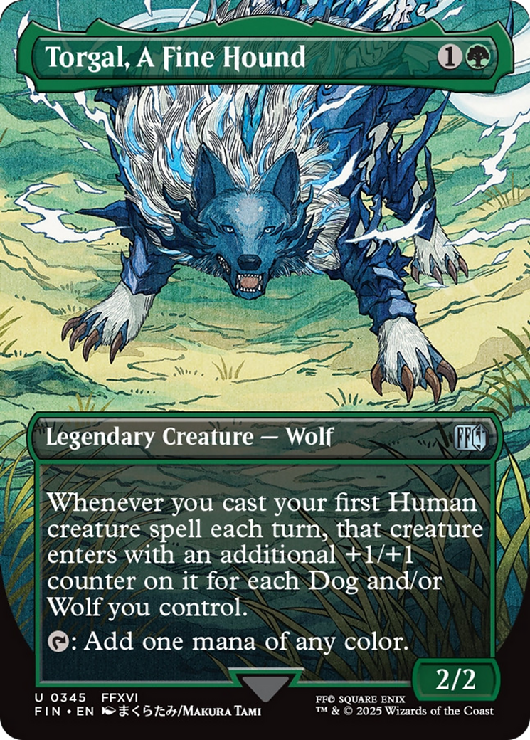 Torgal, A Fine Hound (Borderless) [FINAL FANTASY] - The Mythic Store | 24h Order Processing
