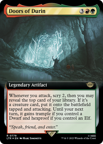 Doors of Durin (Extended Art) (Surge Foil) [The Lord of the Rings: Tales of Middle-Earth] - The Mythic Store | 24h Order Processing