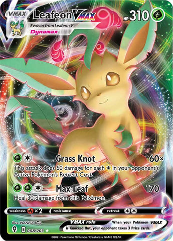 Leafeon VMAX (008/203) [Sword & Shield: Evolving Skies] - The Mythic Store | 24h Order Processing