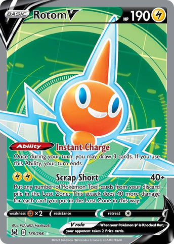 Rotom V (176/196) [Sword & Shield: Lost Origin] - The Mythic Store | 24h Order Processing