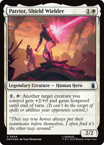 Patriot, Shield Wielder (Surge Foil) [Marvel Super Heroes] - The Mythic Store | 24h Order Processing