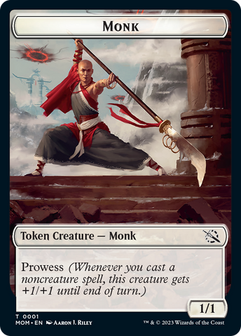 Monk // Zombie Double-Sided Token [March of the Machine Tokens] - The Mythic Store | 24h Order Processing