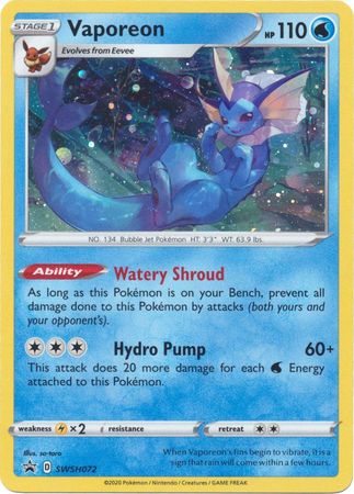 Vaporeon (SWSH072) [Sword & Shield: Black Star Promos] - The Mythic Store | 24h Order Processing