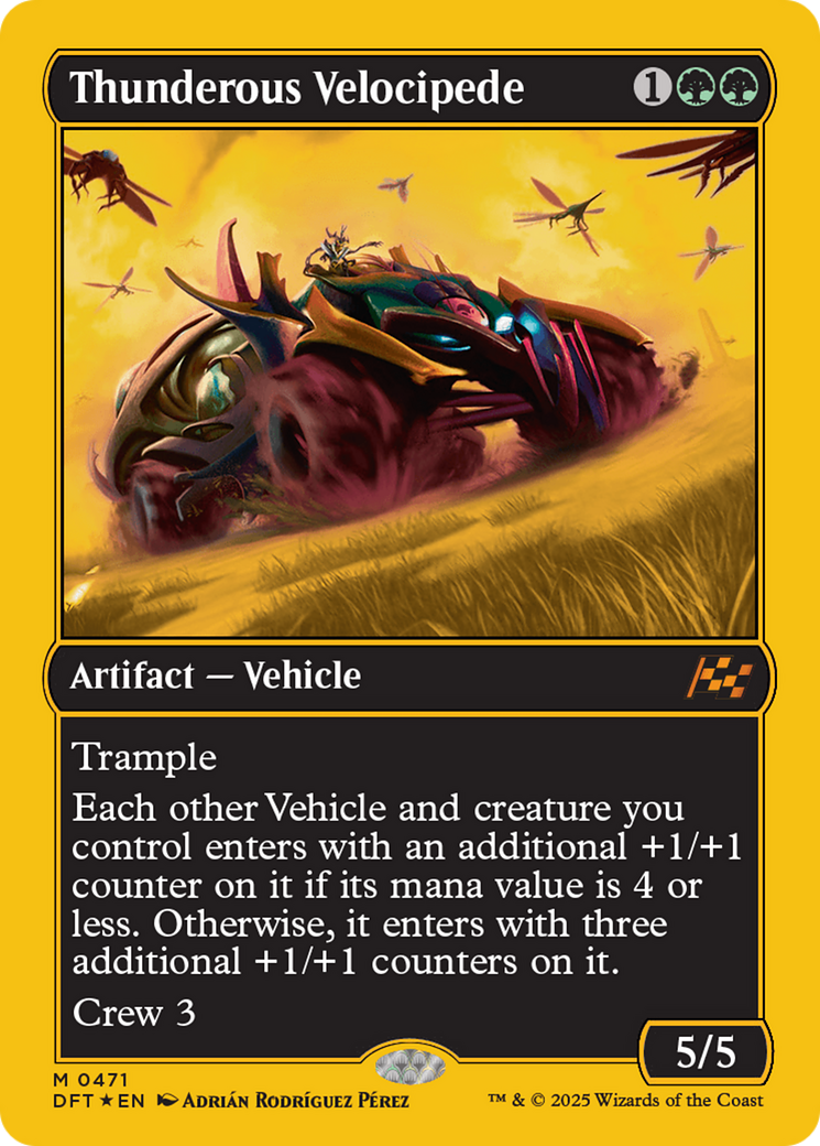 Thunderous Velocipede (First-Place Foil) [Aetherdrift] - The Mythic Store | 24h Order Processing