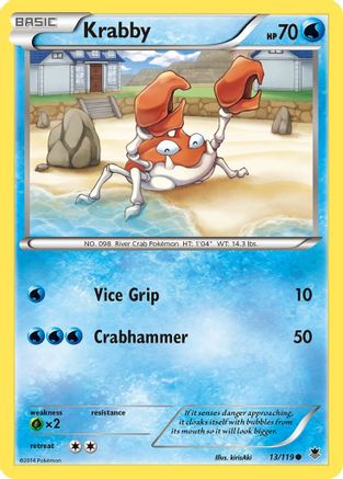 Krabby (13/119) [XY: Phantom Forces] - The Mythic Store | 24h Order Processing