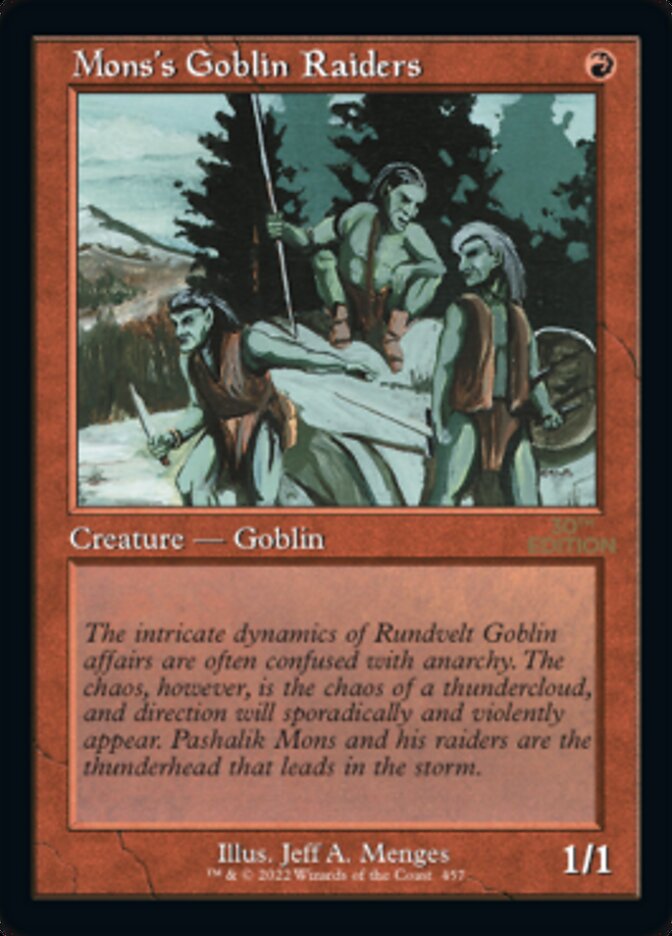 Mons's Goblin Raiders (Retro) [30th Anniversary Edition] - The Mythic Store | 24h Order Processing