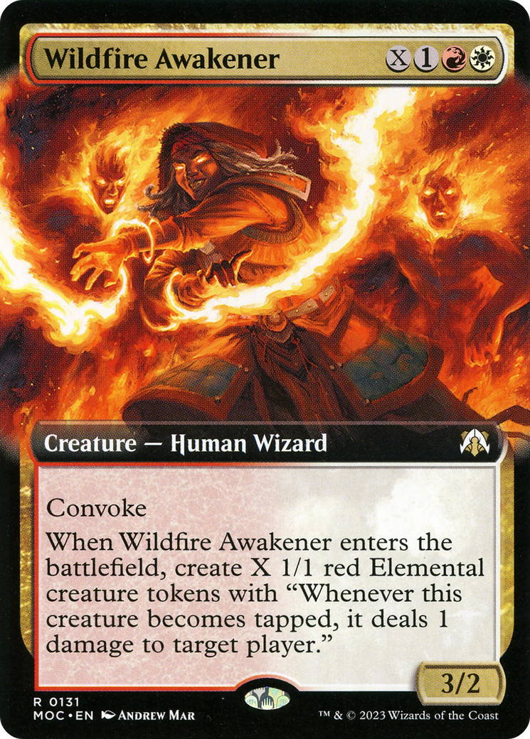 Wildfire Awakener (Extended Art) [March of the Machine Commander] - The Mythic Store | 24h Order Processing
