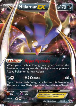 Malamar EX (58/119) [XY: Phantom Forces] - The Mythic Store | 24h Order Processing