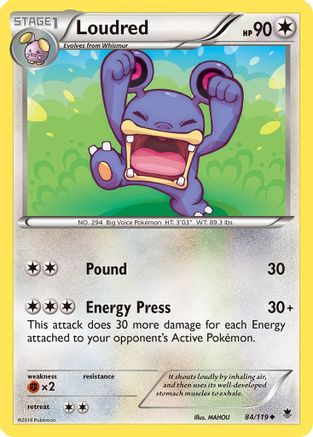 Loudred (84/119) [XY: Phantom Forces] - The Mythic Store | 24h Order Processing