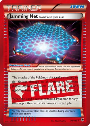 Jamming Net Team Flare Hyper Gear (98/119) [XY: Phantom Forces] - The Mythic Store | 24h Order Processing