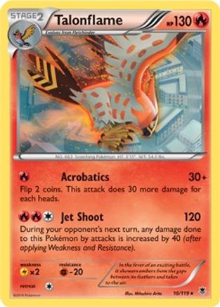 Talonflame (10/119) (Theme Deck Exclusive) [XY: Phantom Forces] - The Mythic Store | 24h Order Processing