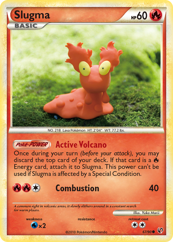 Slugma (67/90) [HeartGold & SoulSilver: Undaunted] - The Mythic Store | 24h Order Processing