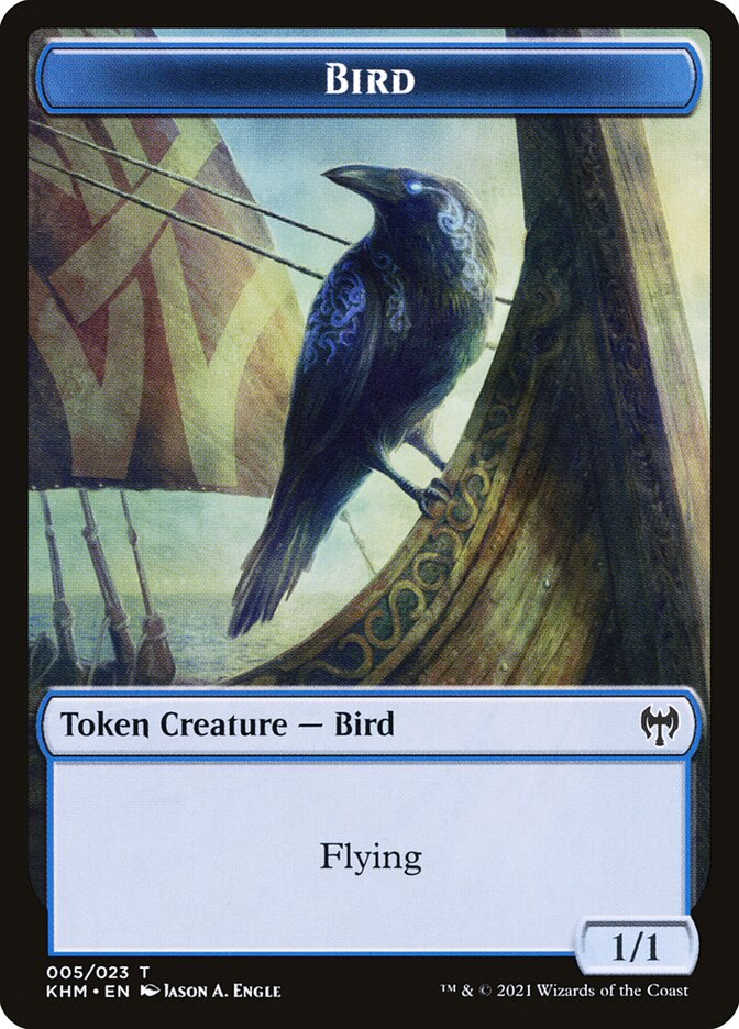 Elf Warrior // Bird Double-Sided Token [Kaldheim Tokens] - The Mythic Store | 24h Order Processing