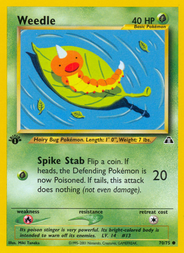 Weedle (70/75) [Neo Discovery 1st Edition] - The Mythic Store | 24h Order Processing
