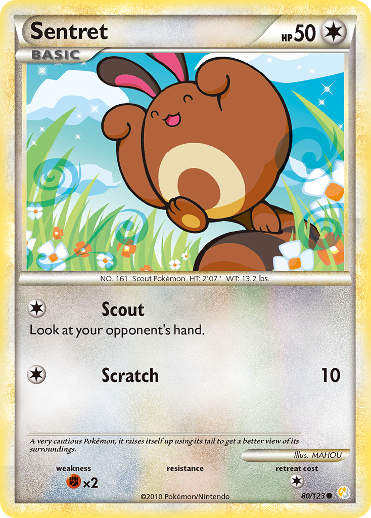 Sentret (80/123) [HeartGold & SoulSilver: Base Set] - The Mythic Store | 24h Order Processing