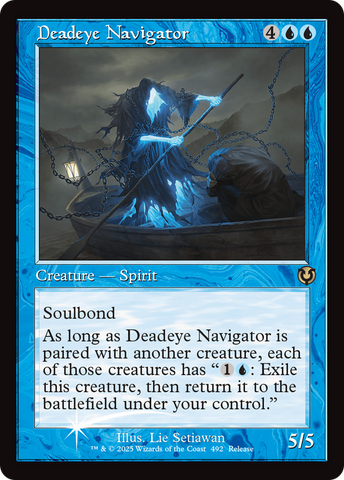 Deadeye Navigator (Retro Frame) [Innistrad Remastered Promos] - The Mythic Store | 24h Order Processing