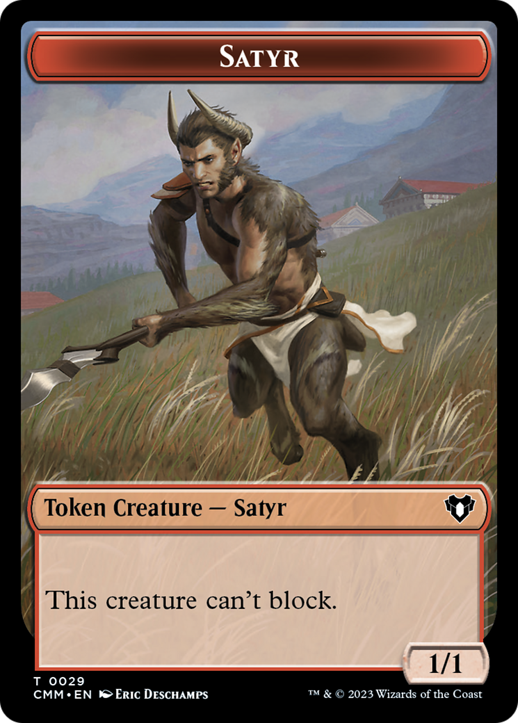Eldrazi Spawn // Satyr Double-Sided Token [Commander Masters Tokens] - The Mythic Store | 24h Order Processing