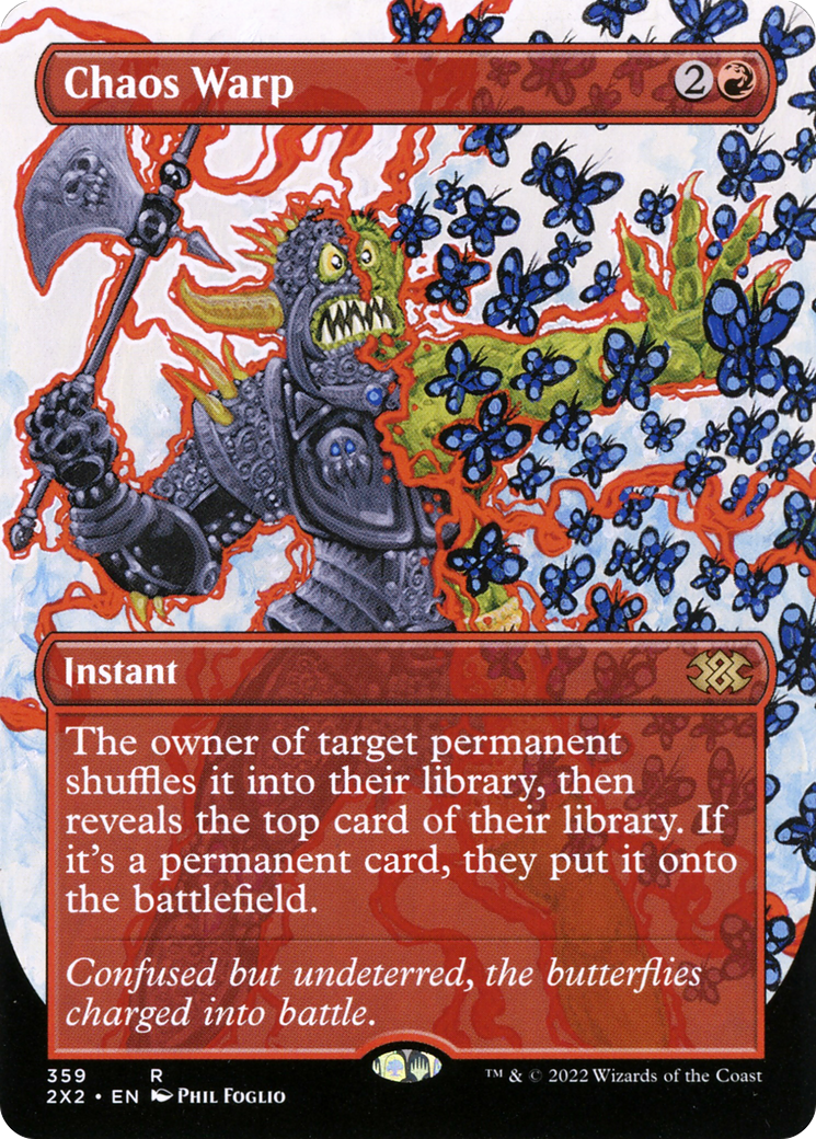 Chaos Warp (Borderless Alternate Art) [Double Masters 2022] - The Mythic Store | 24h Order Processing
