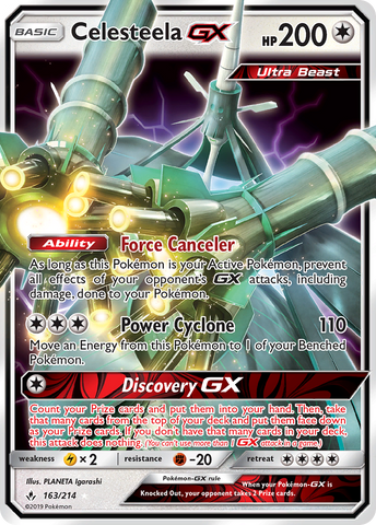 Celesteela GX (163/214) [Sun & Moon: Unbroken Bonds] - The Mythic Store | 24h Order Processing