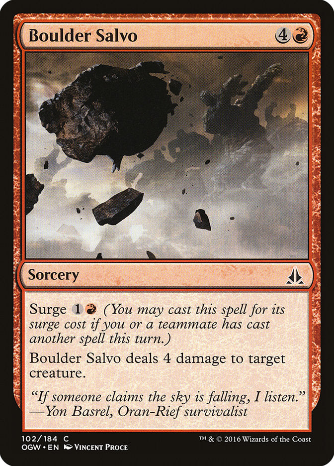 Boulder Salvo [Oath of the Gatewatch] - The Mythic Store | 24h Order Processing