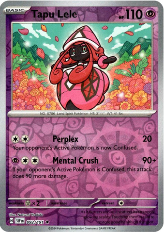 Tapu Lele (092/191) [Scarlet & Violet: Surging Sparks] - The Mythic Store | 24h Order Processing