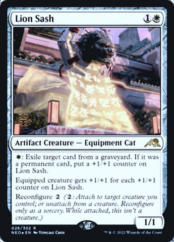 Lion Sash [Kamigawa: Neon Dynasty Prerelease Promos] - The Mythic Store | 24h Order Processing