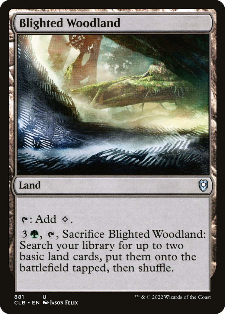 Blighted Woodland [Commander Legends: Battle for Baldur's Gate] - The Mythic Store | 24h Order Processing