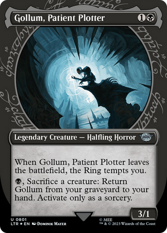 Gollum, Patient Plotter (Showcase) (Surge Foil) [The Lord of the Rings: Tales of Middle-Earth] - The Mythic Store | 24h Order Processing