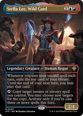 Stella Lee, Wild Card (Borderless) [Outlaws of Thunder Junction Commander] - The Mythic Store | 24h Order Processing