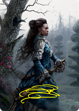 Mina Harker Art Card (Gold-Stamped Signature) [Innistrad: Crimson Vow Art Series] - The Mythic Store | 24h Order Processing