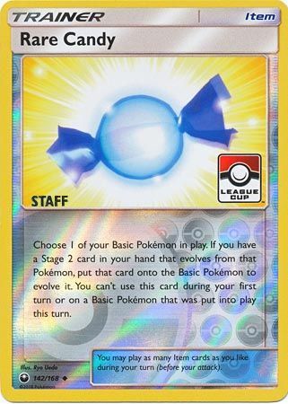 Rare Candy (142/168) (League Promo Staff) [Sun & Moon: Celestial Storm] - The Mythic Store | 24h Order Processing