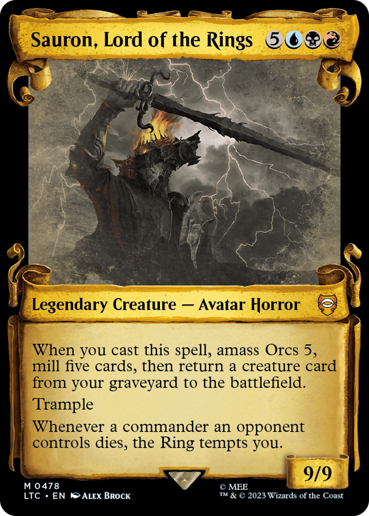Sauron, Lord of the Rings [The Lord of the Rings: Tales of Middle-Earth Commander Showcase Scrolls] - The Mythic Store | 24h Order Processing
