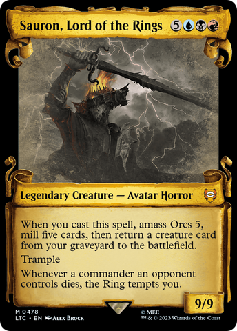 Sauron, Lord of the Rings [The Lord of the Rings: Tales of Middle-Earth Commander Showcase Scrolls] - The Mythic Store | 24h Order Processing