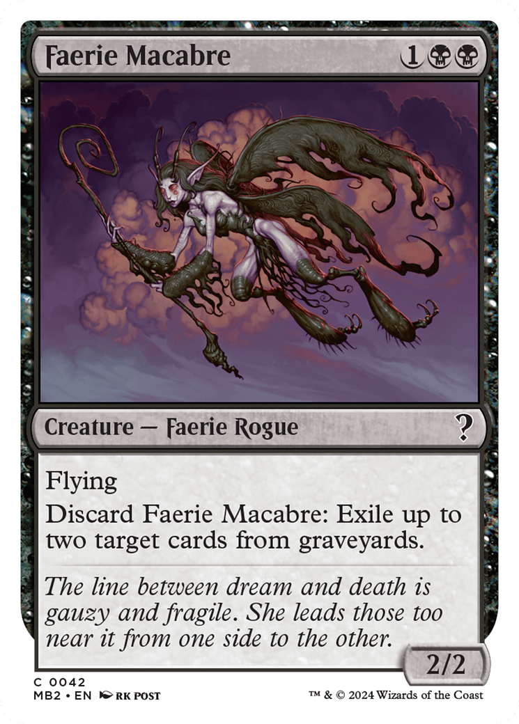 Faerie Macabre (White Border) [Mystery Booster 2] - The Mythic Store | 24h Order Processing