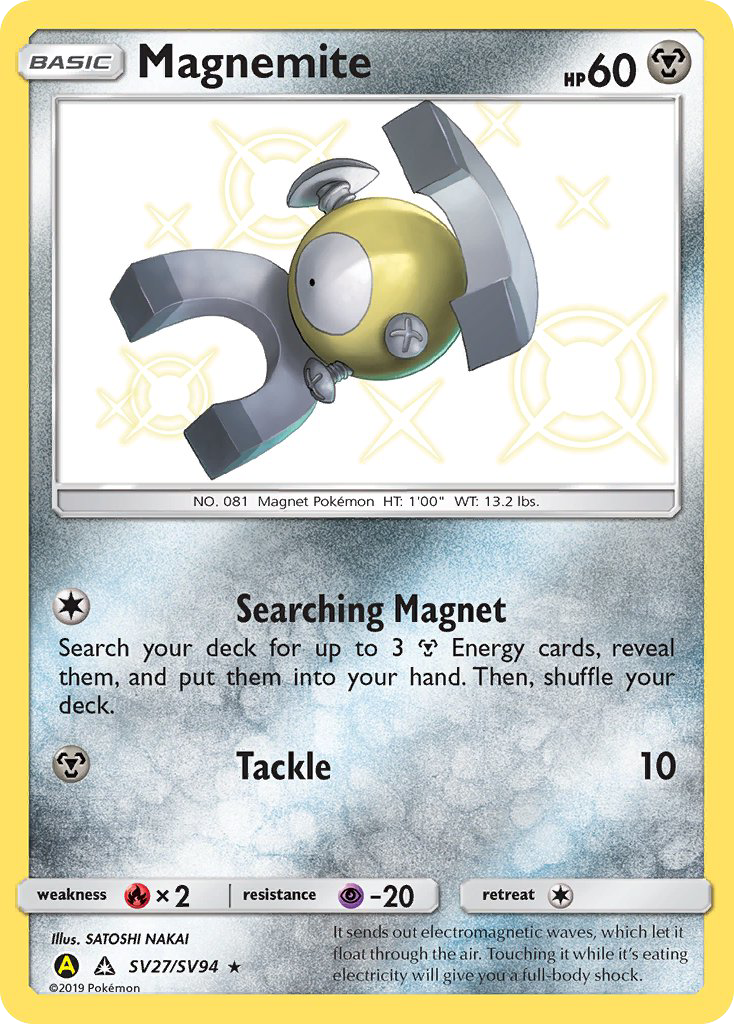 Magnemite (SV27/SV94) [Sun & Moon: Hidden Fates - Shiny Vault] - The Mythic Store | 24h Order Processing