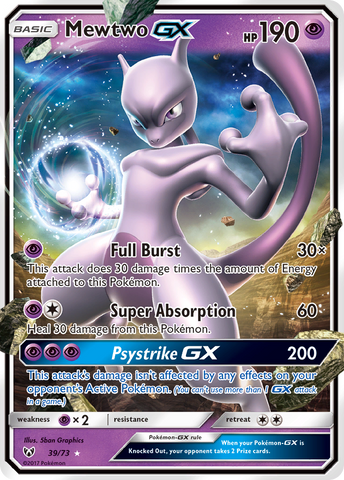 Mewtwo GX (39/73) [Sun & Moon: Shining Legends] - The Mythic Store | 24h Order Processing