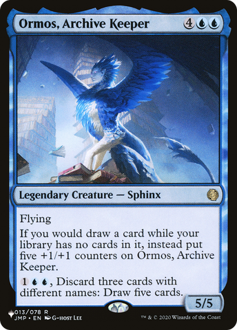 Ormos, Archive Keeper [The List] - The Mythic Store | 24h Order Processing