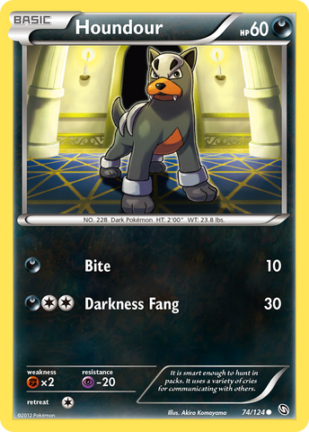 Houndour (74/124) [Black & White: Dragons Exalted] - The Mythic Store | 24h Order Processing