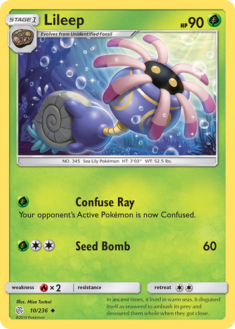 Lileep (10/236) [Sun & Moon: Cosmic Eclipse] - The Mythic Store | 24h Order Processing