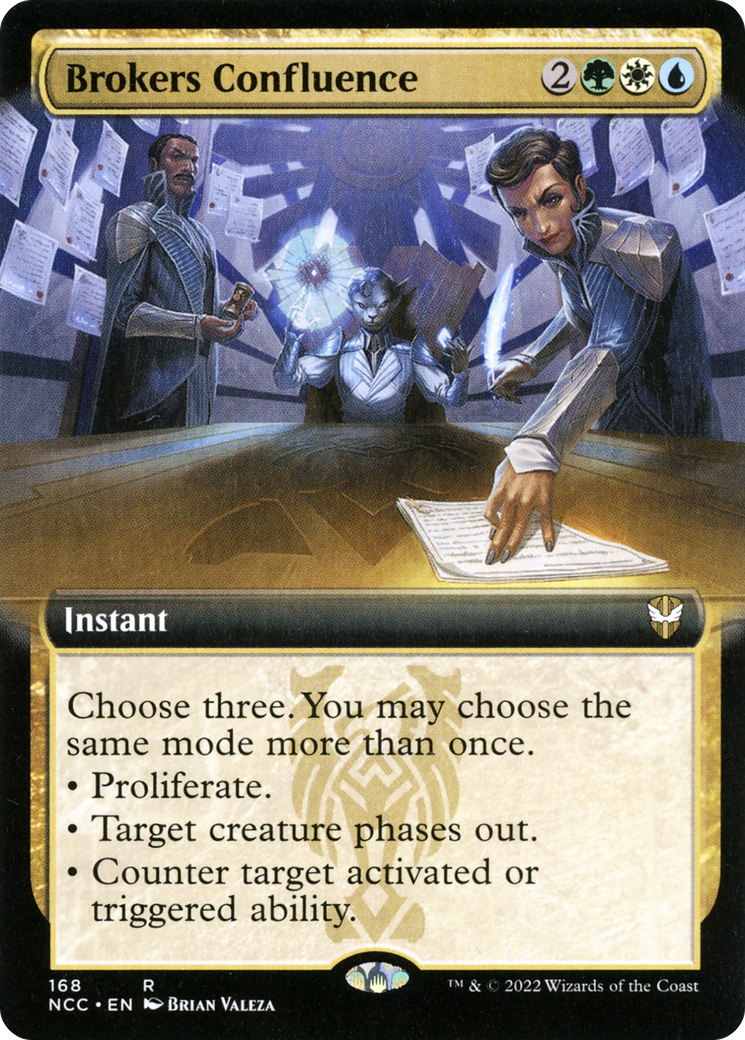 Brokers Confluence (Extended Art) [Streets of New Capenna Commander] - The Mythic Store | 24h Order Processing