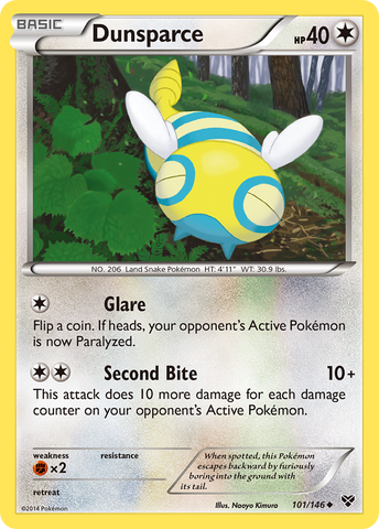 Dunsparce (101/146) [XY: Base Set] - The Mythic Store | 24h Order Processing