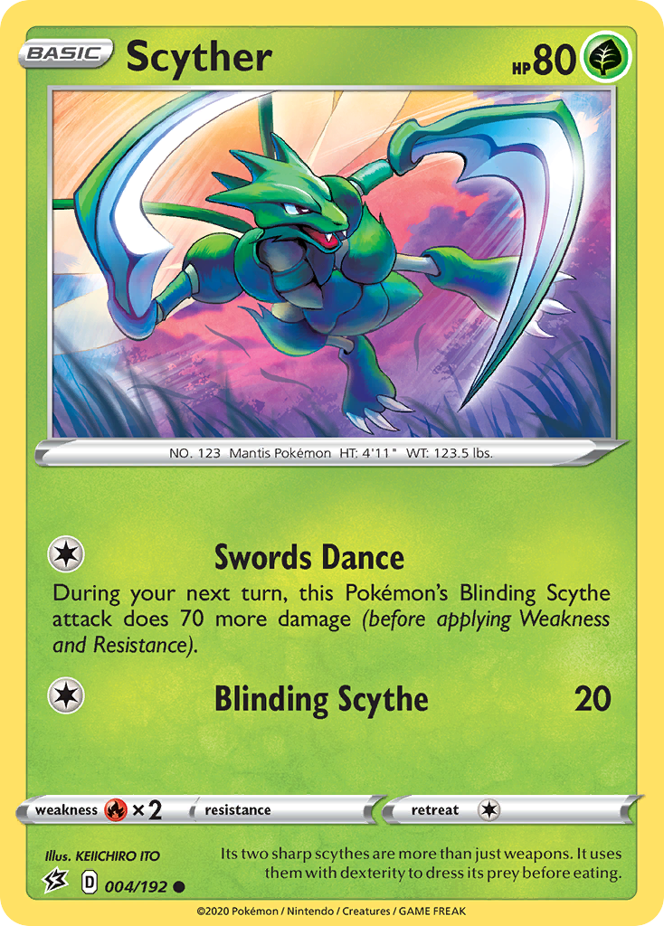 Scyther (004/192) [Sword & Shield: Rebel Clash] - The Mythic Store | 24h Order Processing