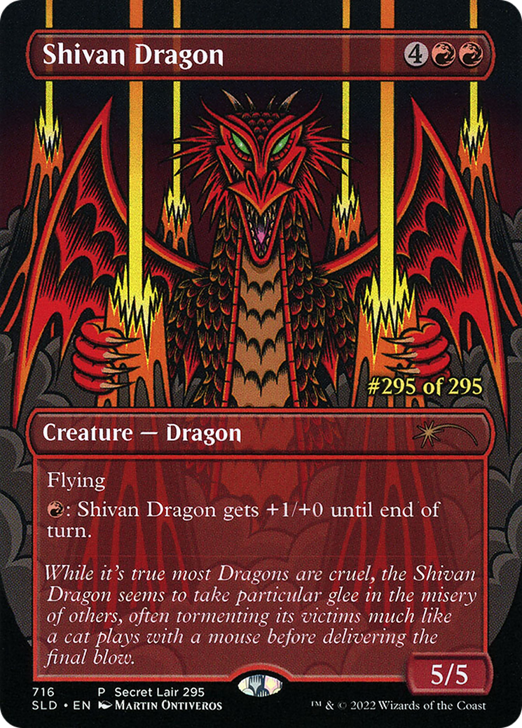 Shivan Dragon (Serialized) [Secret Lair Drop Promos] - The Mythic Store | 24h Order Processing